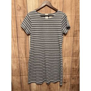Sail to Sable STS Medium dress navy blue white zipper nautical rope